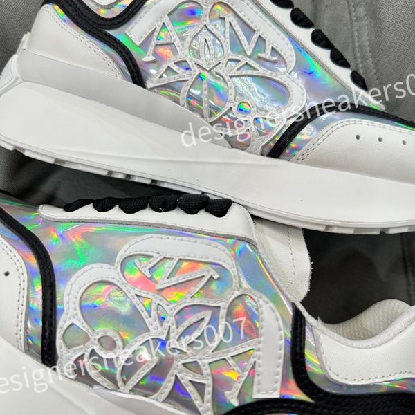 

2023 luxury designer women mens casual shoes fashion genuine leather mixed color woman trainers sneakers flats loafers female footwear xsd23, Black