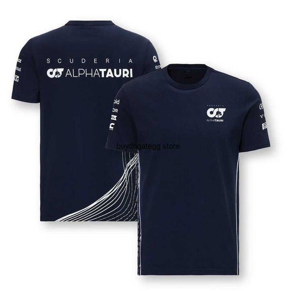 

men's t-shirts 2023 scuderia alpha tauri team t-shirt formula one uniform f1 moto cycling shirt t-shirt, White;black