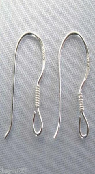 

sterling silver earring hook ear 20 pairs /set01234567861119, White;red