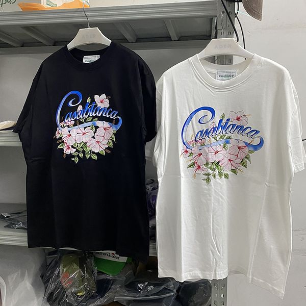 

floral printing t shirt men women casual t-shirt tees, Black;brown