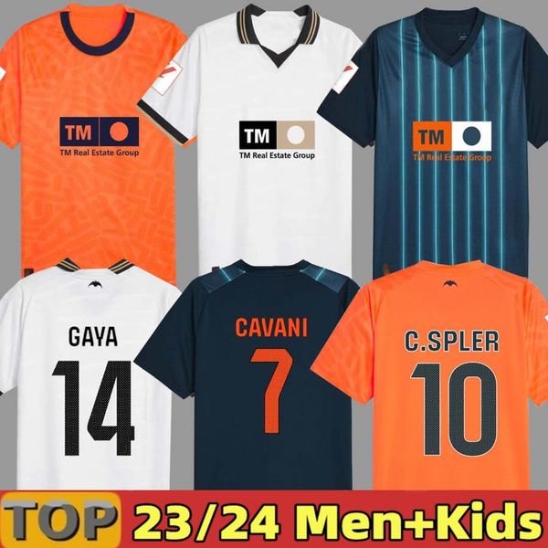 

23/24 valencia soccer jerseys vcf third 4th jersey2023 2024 cavani guedes gameiro camisetas de futbol soler m. florenzi m.gomez men kids kit, Black;yellow