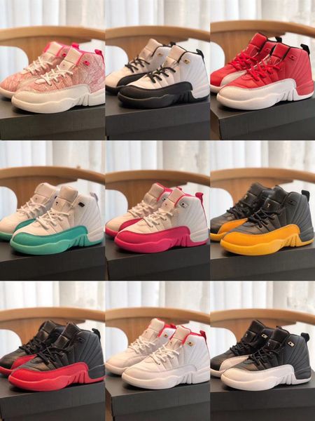 

kid sneakers red girl autumn tennis shoes set eu 26-35 designer baby boys basketball boot sneakers send with box, Black;red