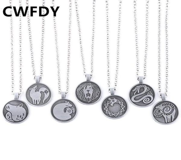 

styles anime the seven deadly sins necklace meliodas dragon nanatsu no taizai pendant for men choker colar jewelry necklaces4852964, Silver