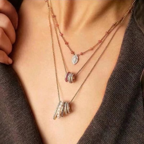 

pendant necklaces huitan trendy small waist necklace graceful women jewelry wedding engagement evening dress delicate accessories, Silver