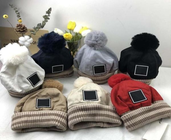 

street thicken beanie sku caps warm winter ba winter breathable bucket hat for man woman cap7colors7518510, Blue;black