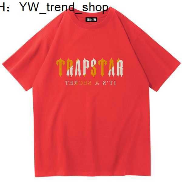 

mens trapstar t shirt short sleeve print outfit chenille tracksuit black cotton london streetwear s-3xl 51, White;black