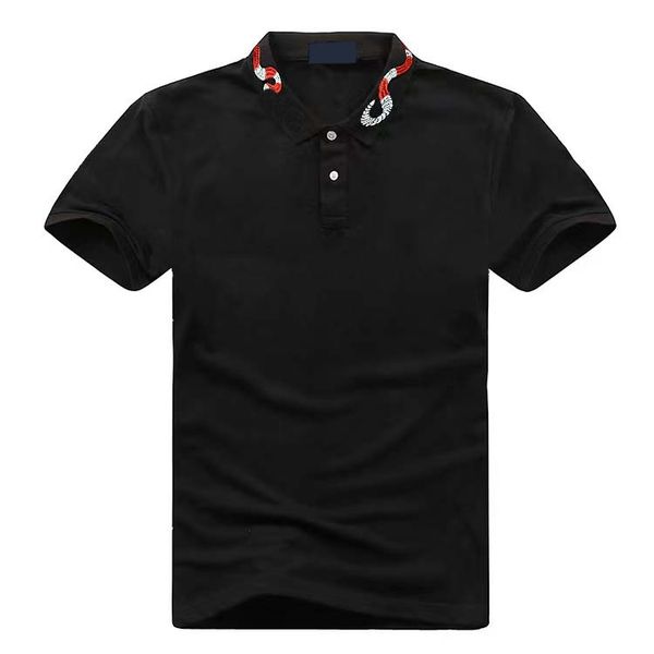 

designer tshirt mens basic business polos t shirt fashion france brand men s t-shirts embroidered polos armbands letter badges polo shirt sh, White;black