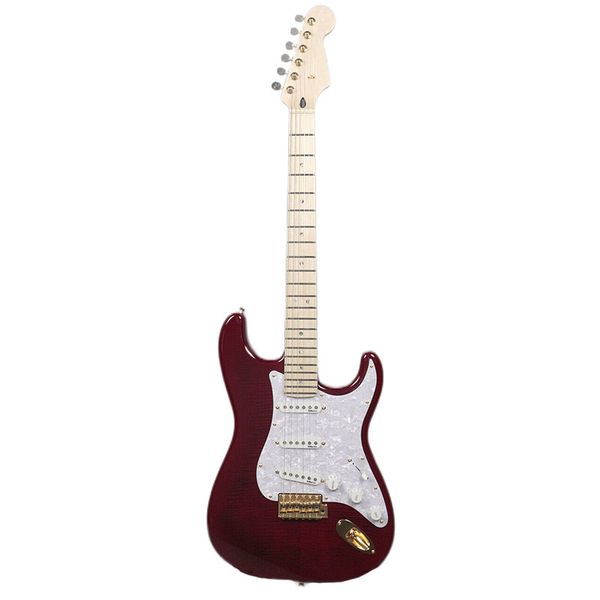 

exclusive richie kotzen st transparent red burst electric guitar