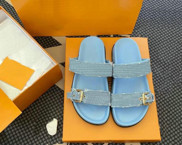 

designer slipper sliders womens luxury summer leather clasp sandalss beach slippers ladies flip flops loafers slides chaussures shoes, Black