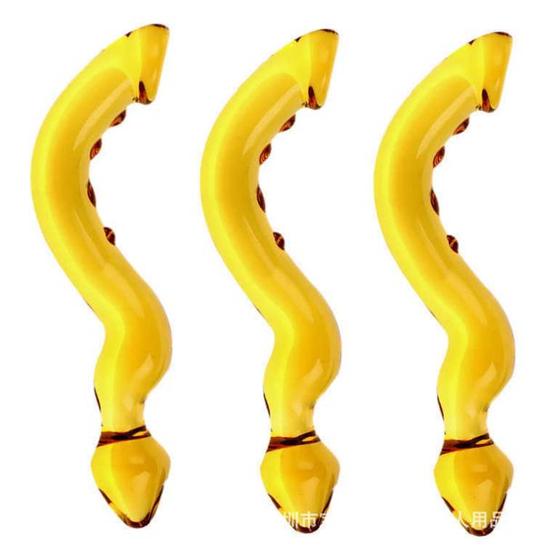 

glass backyard female tool for couples to go out massage stick toy use