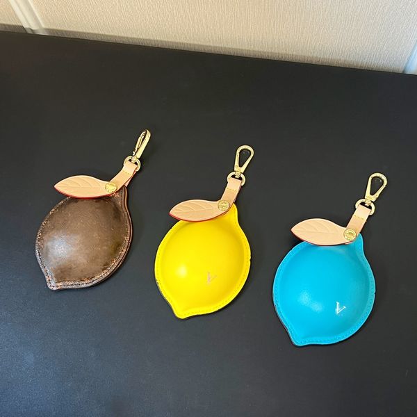 

limited women key wallet letter yellow lemon coin purses keychain mini clutch bags wallets designer shoulder bag totes hanging accessories k, Red;blue