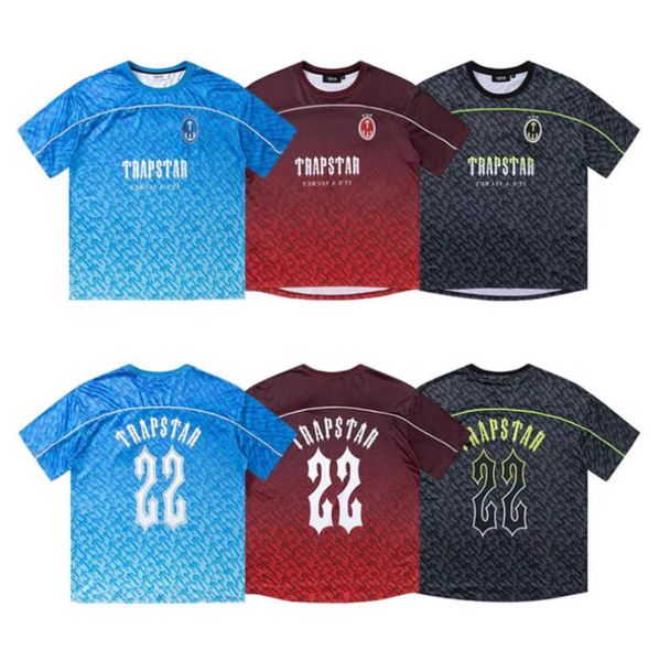 

trapstar t-shirts mens football jersey tee women summer casual loose quick drying t shirts short sleeve design of motion 745ess, White;black