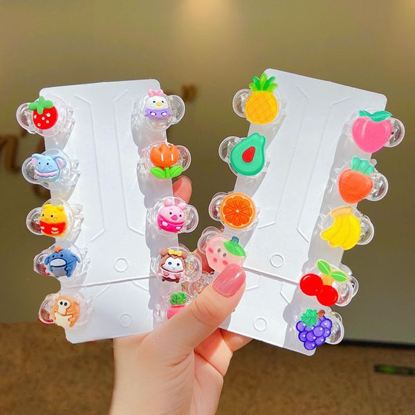 

fashion blogger designer jewelry children's small clip cute cartoon 10 storage boxes accessories headwear clips barrettes wholesale ed8, Golden;silver