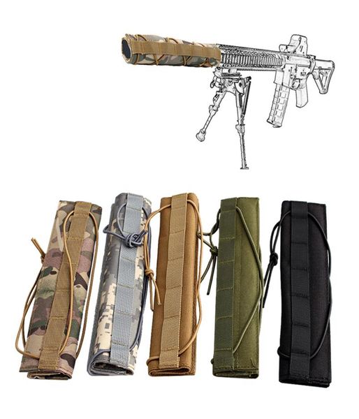 

nylon 866quot 22cm tactical heat shooting silence cover shield sleeve hunting airsoft accessories4077867
