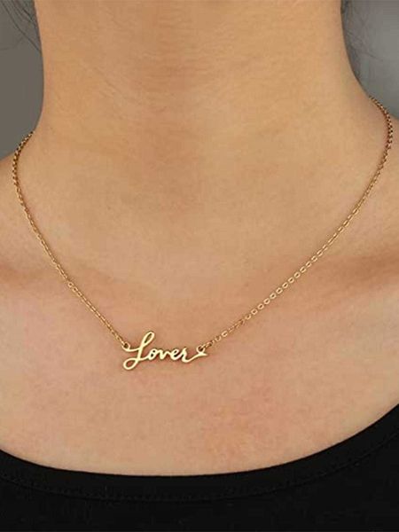 

women's fashion accessories 1pc simple necklace music women necklace gift, Silver
