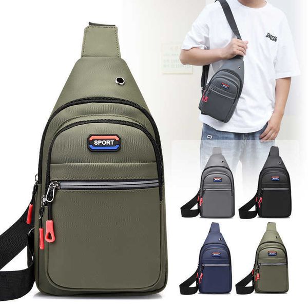 

nylon chest bag new leisure shoulder crossbody bag outdoor large mobile phone bag