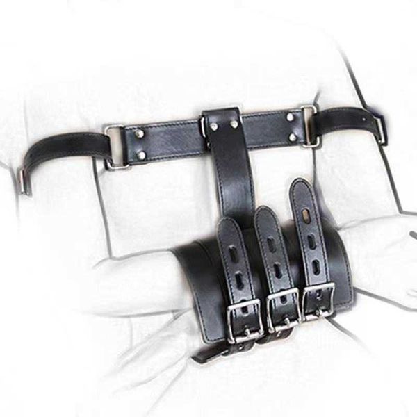 

leather reverse back bondage cuffs for couples