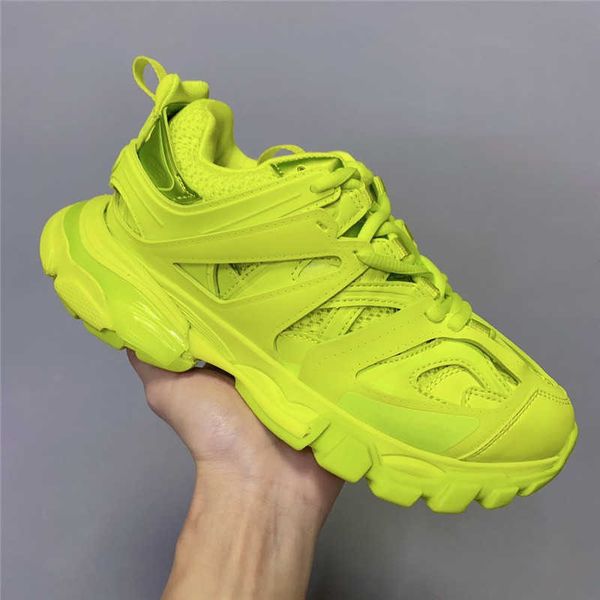 

luxury brand designer men women casual shoes track 3 3.0 triple white black sneakers tess.s. gomma leather trainer nylon printed platform tr