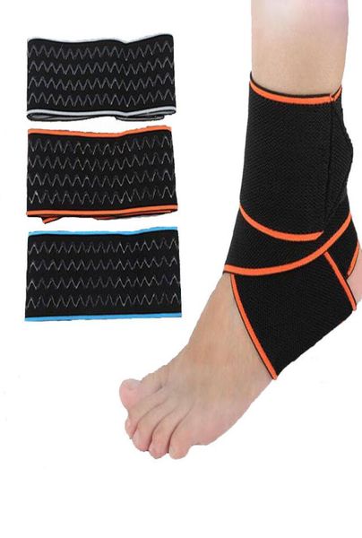 

sports safety guard ankle strap support nylon elastic basketball fitness ankle protector waved silicone no slip socks one size5237070, Blue;black