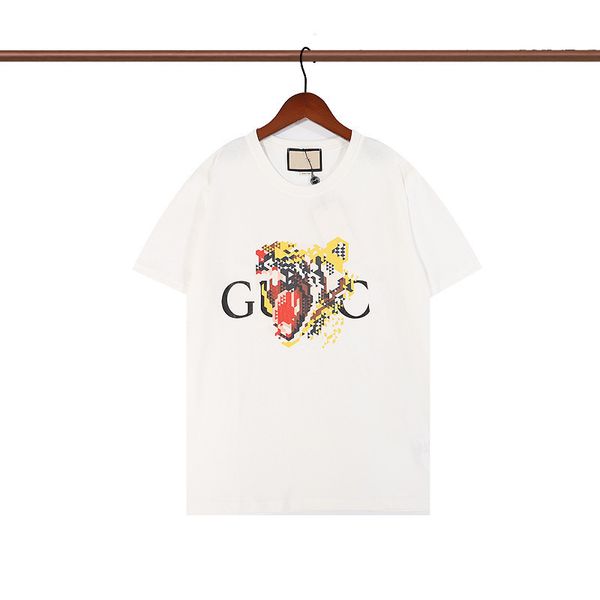 

2023 designer t shirt summer short sleeve waves tee men women lovers luxury t-shirts fashion senior pure cotton large s-2xl, White;black