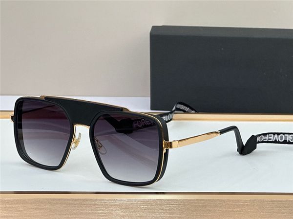

new fashion design sunglasses 4198 square retro frame with rope color coated lens avant-garde popular style uv400 protection glasses, White;black