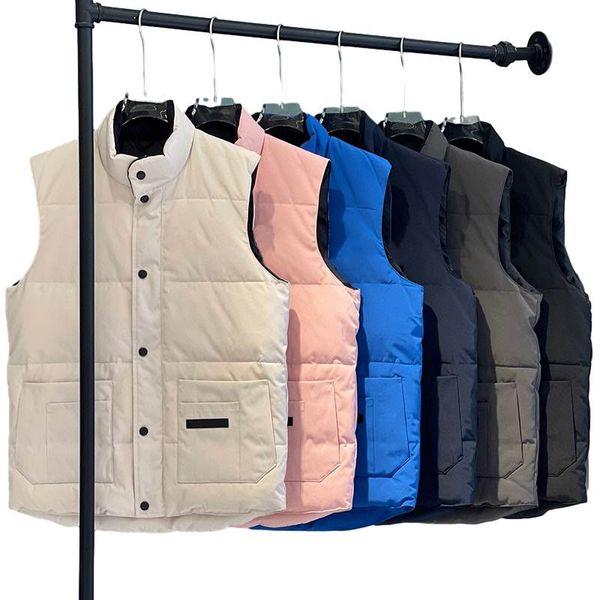 

down mens vests gilet puffer vest designer vest winter feather bodywarmer outdoor sleeveless mens gilet keep warm severe winte sleeveless do, Black;white