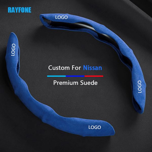 

suede car steering wheel cover for nissan qashqai x-trail livina cefiro tiida teana bluebird cima fuga protector accessories