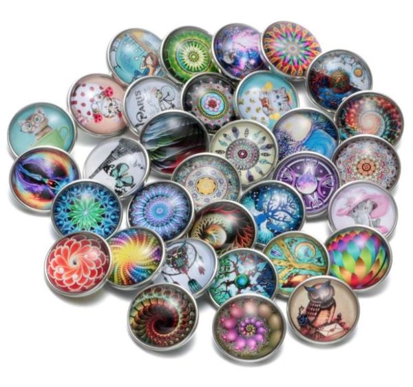 

charm bracelets pack of mixed style glass noosa snaps buttons 1820mm for interchangeable jewelry ampda9497435, Golden;silver