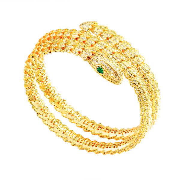 

new bilayer diamond snake bangle bracelets for women gold men charm infinity tennis bracelet luxury designer jewelry fashion party wedding g, Black