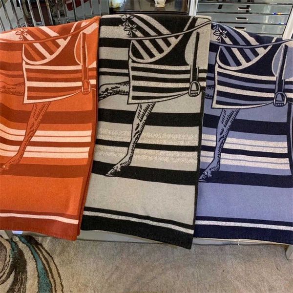

scarves wraps h horse wool blanket student office air conditioning cashmere shawl sofa, Red;brown