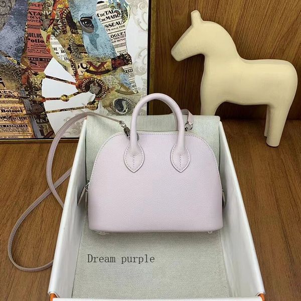 

women shoulder bags tough leather handle handbags zipper mouth shell shape cross body hand stitching goatskin body cl008 direct from factory