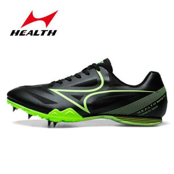 

safety shoes healthy short distance and running shoes for students in track and field competitions professional short distance and long jump, Black;brown