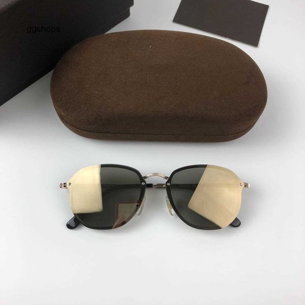 

fashion high luxury men brand tom-fords quality designer 872 sunglasses for famous eyeglass fashionable classic original retro design women, Black