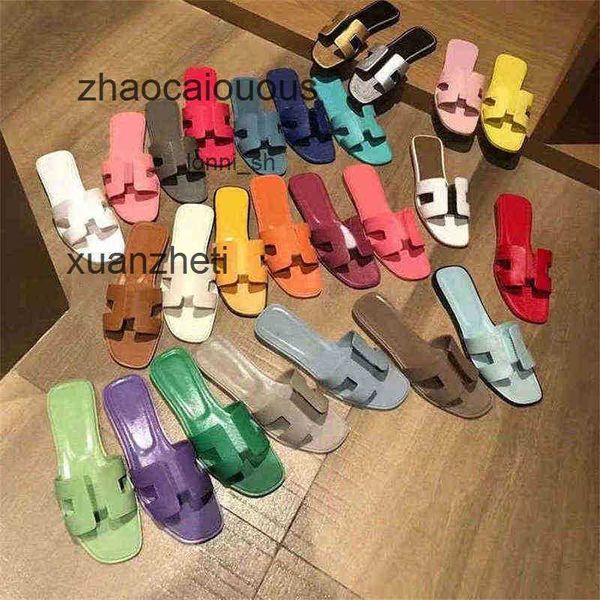 

shoes classic slippers designer sandals oran fashion women 2023 slipper h slipper genuine leatsummer flat slides ladies beacsandal party wed
