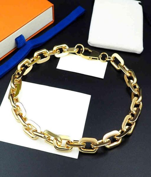 

miami cuban link chain mens 18k gold bangle plated chains thick necklace bracelet fashion hip hop jewelry accessories with pouches5928979, Black