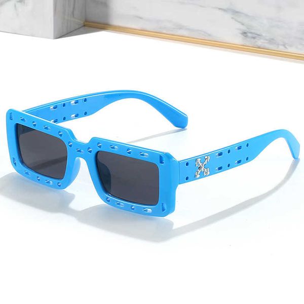 

fashion sunglasses 2023 new net red sunglasses women's men's fashion hollow square feet4hau, White;black