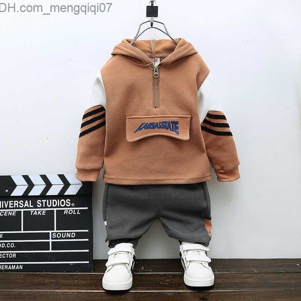 

clothing sets 2020 children boys girls clothing suits fashion baby hoodies pants 2pcs/sets kids winter clothes toddler tracksuits 0-5 years, White