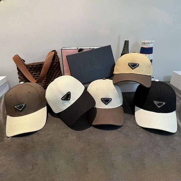 

Classic Ball Caps Designer Summer Cap Casual Hats for Woman Men Stitching 5 Colors, C2