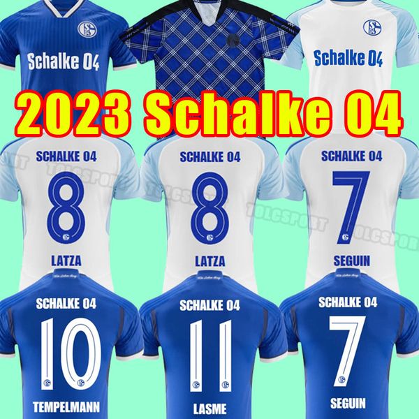 

23 24 schalke 04 harit raman soccer jerseys kutucu schopf serdar football 2023 2024 ozan oczipka sane harit mc kennie mascarell uth matondo, Black;yellow