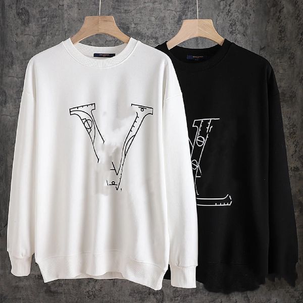 

hoodies men's designer hoodie men pullover loose hoody autumn and winterclassic sweatshirt long sleeve hooded alphabeticwomens hoodies, White;black