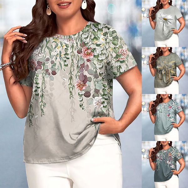 

womens tshirt o neck short sleeve streetwear tshirts fashion oversized girls women tshirt summer colorful print clothing 230724, White