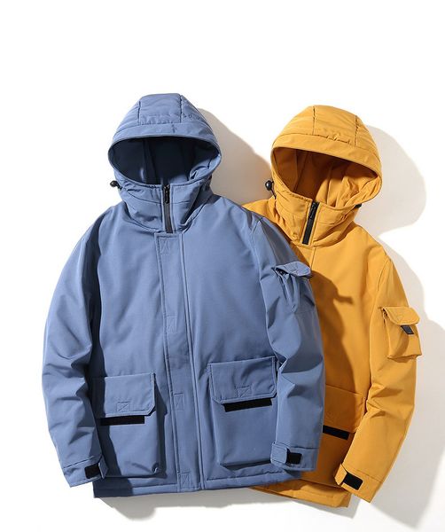 

men's and women's white duck down down jacket s new winter korean style cool short thick warm coat trendy brand379, Black