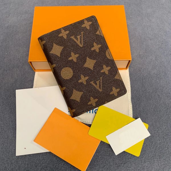 

luxury designer brand women wallets leather passport cover brand credt card holder men business passport holder wallet carteira masculina, Brown;gray