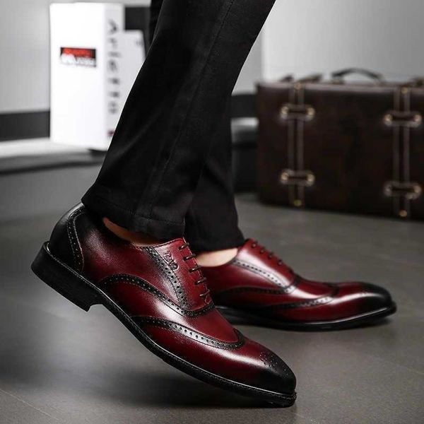 

dress shoes handmade mens shoes leather men wedding brogue oxfords, Black