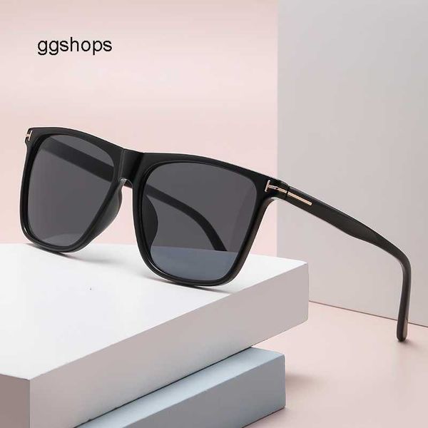

party fashion rectangle glasses festival brand designer tom-fords luxury popular outdoor summer ultrathin for men women ins sunglasses oculo, Black