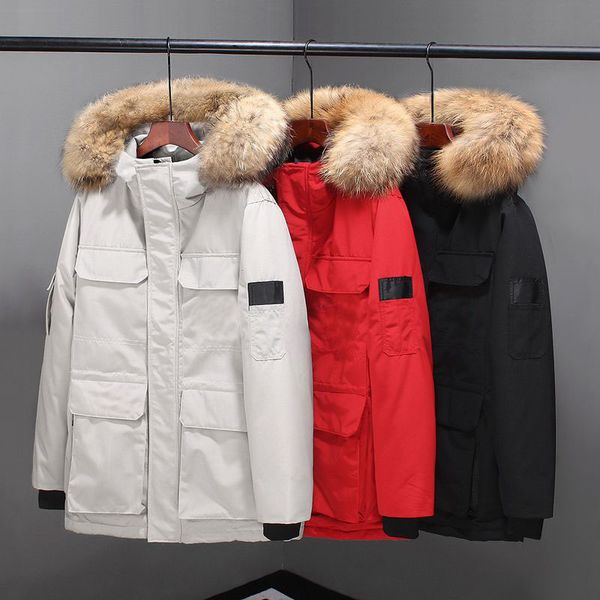 

designer jackets men's down parkas winter bodywarmer luxury women's puffy jackets windbreakers couples thickened warm coats custom, Black