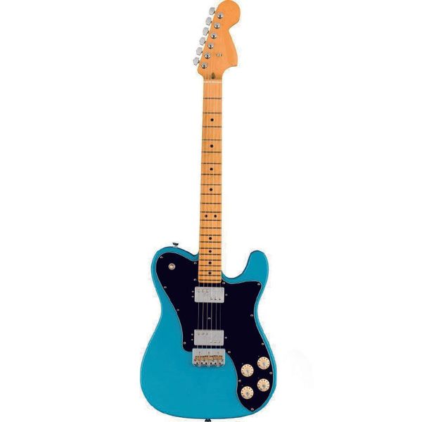 

professional ii tele deluxe maple fingerboard miami blue electric guitar