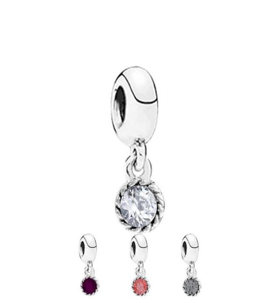 

danty crystal dangle charm bead with crystal rhinestone big hole fashion women jewelry european style for p bracelet5313325, Bronze;silver