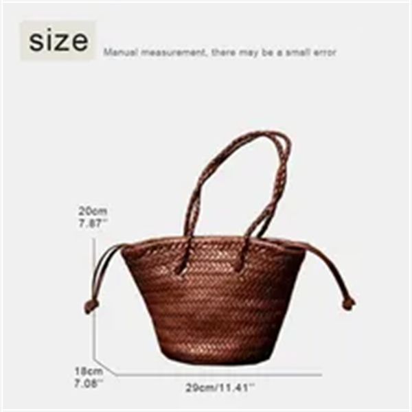 

vintage bucket bags for women luxury designer handbag and purse 2023 new in pu hand made to weave with inner pocket shoulder bag a1, Black