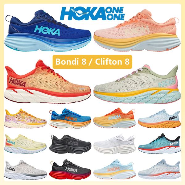 

outdoor hoka one one mens running shoes bondi 8 clifton 8 amber yellow anthracite castlerock floral triple black white low womens sports sne